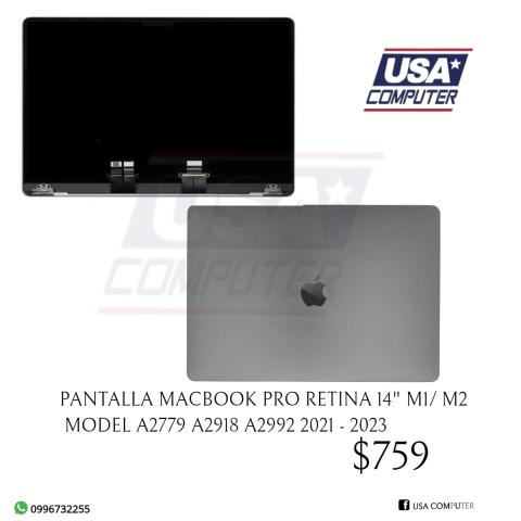 Pantalla Apple Macbook Pro Retina 14 A2779 a2918 a2992   m1 m2 2021-2023 Original