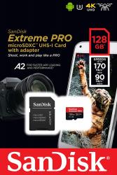 Memoria Micro Sd Sandisk Extreme Pro 128gb U3 A2 4k Gopro